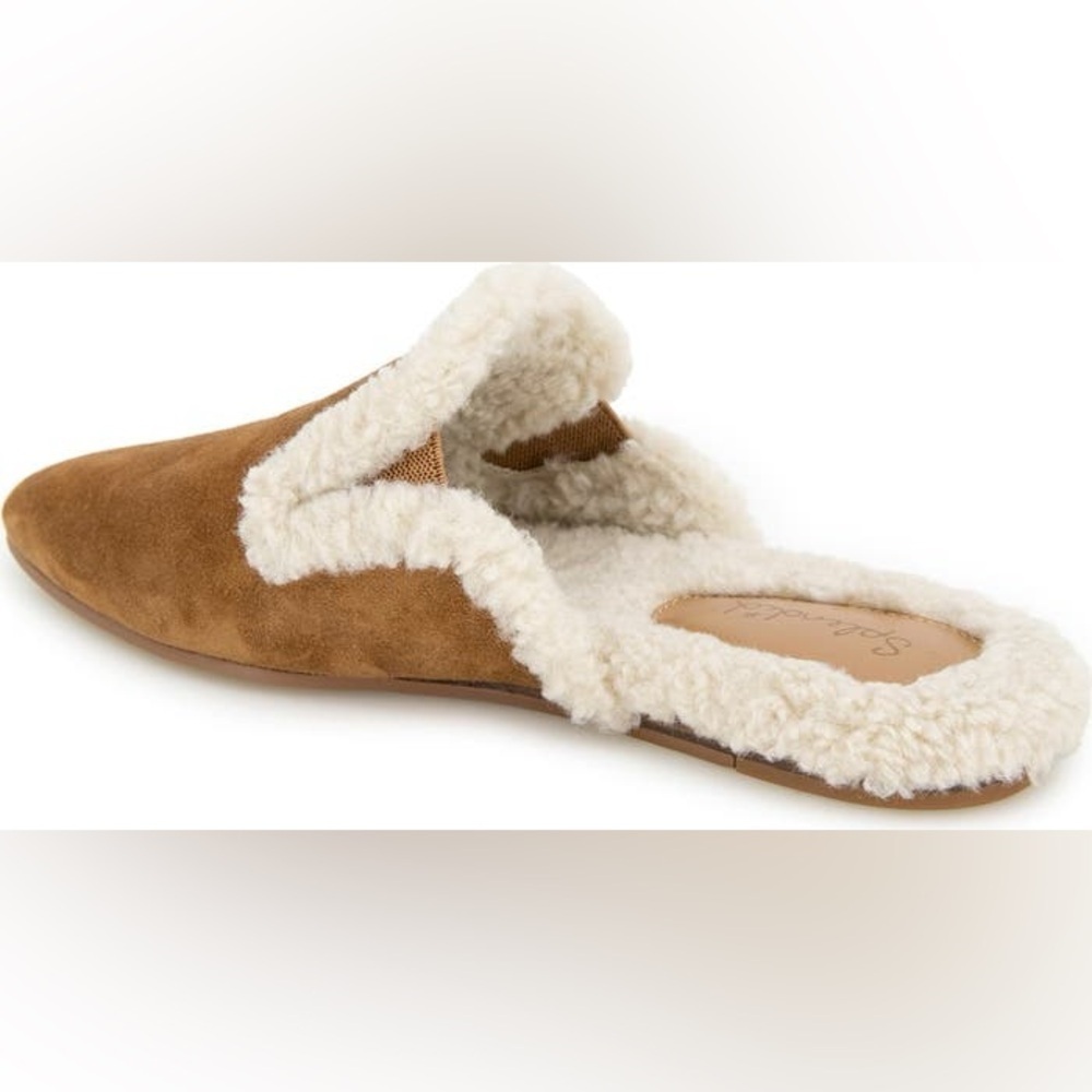 Splendid Liza Pointed Toe Mule in camel fur color - Picture 3 of 7